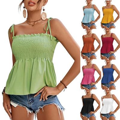 Women's Solid Color Sleeveless Camisole, Strapless Strapless Strapless Top, Off The Shoulder Top for Women