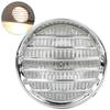 Vintage Motorcycle Grill Headlight Halogen Head Lamp High Brightness Electroplate