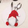 Christmas Cutlery Set Cartoon Doll Knife and Fork Cover Santa Claus Xmas New Year Party Dinner Decor Christmas Decorations