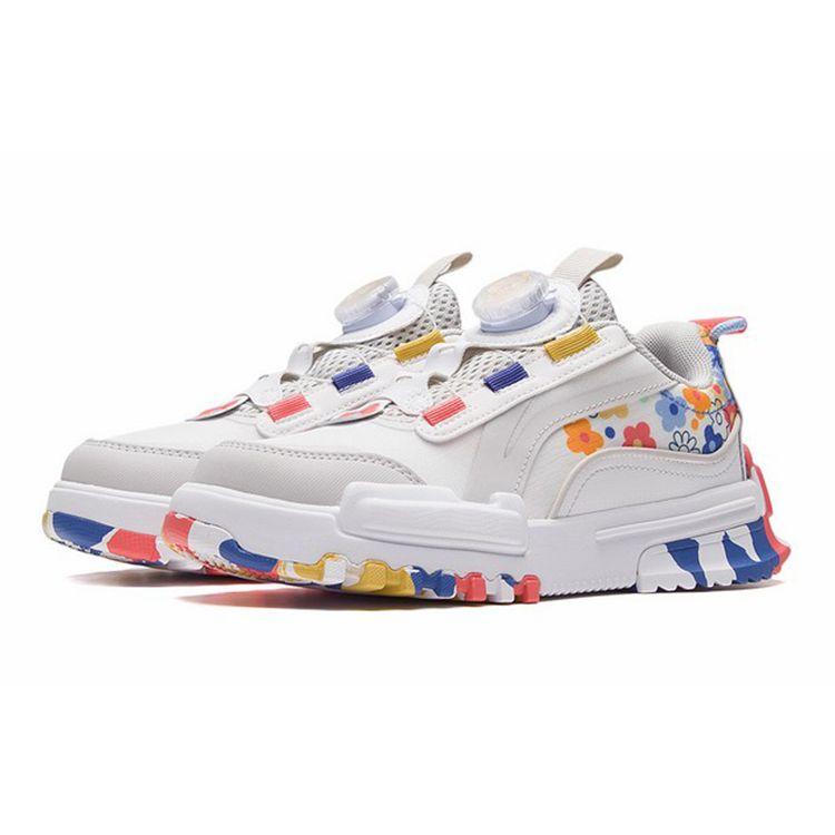 Li Ning Journey 2.0 Low Sports Casual Shoes Kids Sneakers White Gray Camouflage YKCS108-2