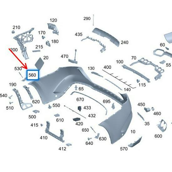 Rear Wheel Arch Fixed for Mercedes-Benz GLS W167