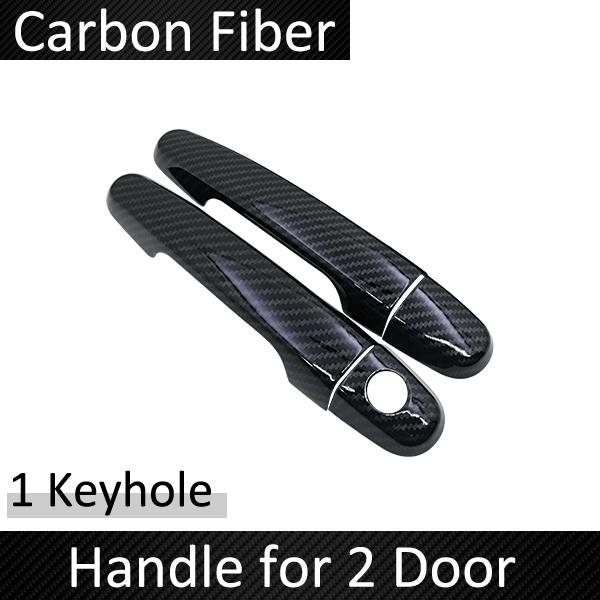Black Carbon Fiber handle Or Chrome Side Door Cover for Toyota Vios Yaris XP40 XP90 XP150 Belta 2002~2017 Car Styling 2003