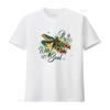 It is Well with My Soul Dragonfly Flowers Womens Summer Tops T Shirt White vintage Washed Soft Top For Everyday Wear Stretched
