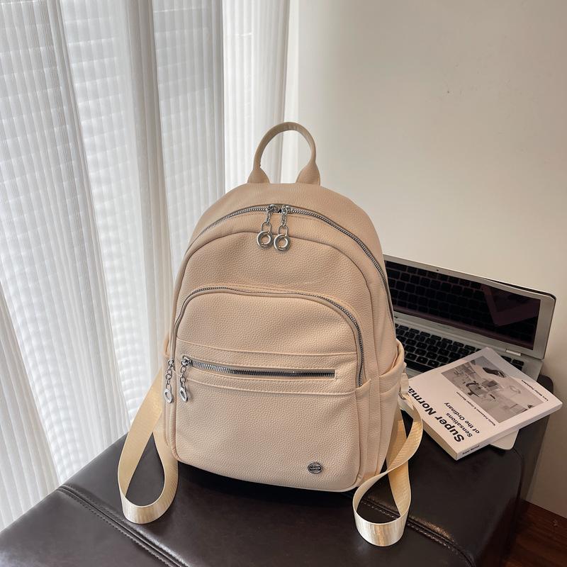 

Рюкзак премиум-класса женский новый универсальный студенческий для учебы, работы, школьный, большой вместимости, дорожный рюкзак покинуть белый