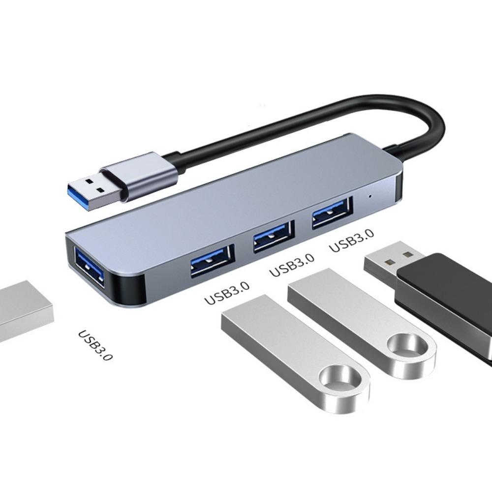 Adaptor Multiport Hub USB C 4 în 1 Tip C la HDMI USB 3 0 Port Ethernet pentru Laptop MacBook Pro Air
