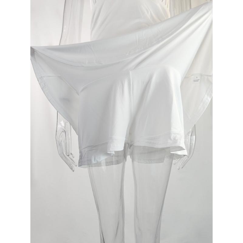 Women's Summer Sexy Halter Mini Dress Deep V Neck Ruched Waist Slim Fit Flared Backless Sleeveless Party Dress