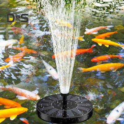 Kit de pompe de fontaine solaire Fontaine de bain d'oiseaux à énergie solaire avec 6 buses de pulvérisation Pompe de fontaine solaire flottante pour étang Piscine Bain d'oiseaux