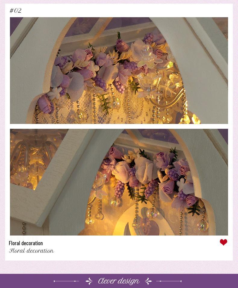 Tianyu TC21 Eternal Fragrance DIY Miniature House Bookend - Creative Handmade Assembly Model for Qixi Birthday Gift