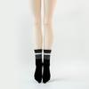 1/4 BJD Fashion Casual Knit Sports Short Socks Black White Striped Socks for 40cm SD/DD Jointed Doll Accessories