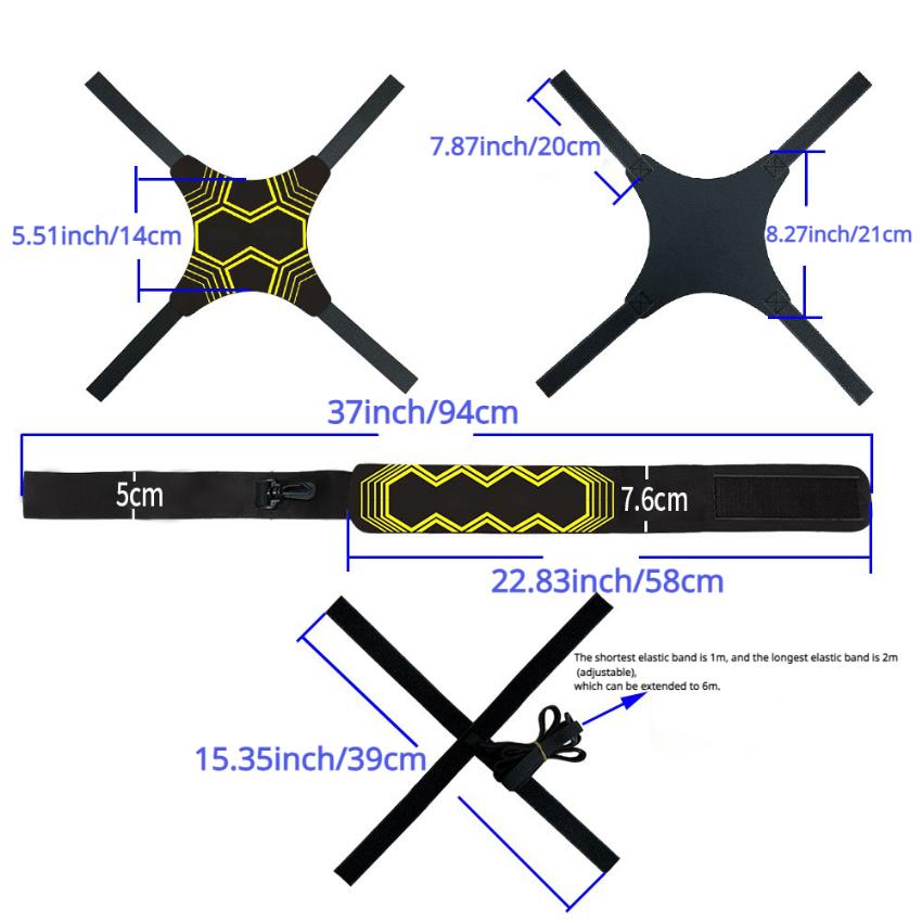 Football Kick Trainer Belt Device Solo Auxiliary Training Ball Band Soccer Kick Fitness Equipment Trainer Football Team Sports