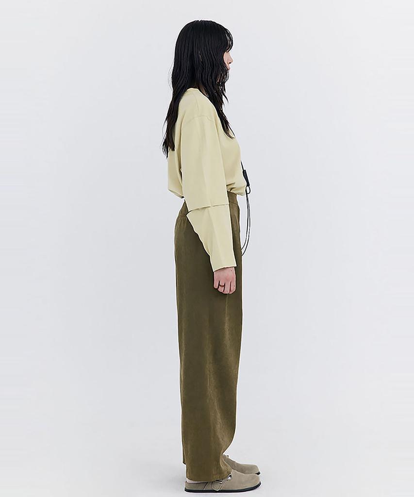 WNDERKAMMER Open Point Boxy T-Shirt_Yellow Green