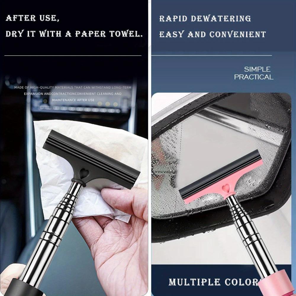 1 PC Side Mirror Squeegee,Car Mirror Squeegee,Retractable Car Rearview Mirror Wiper,Portable Car Cleaning Tool for Rainy Foggy Weather