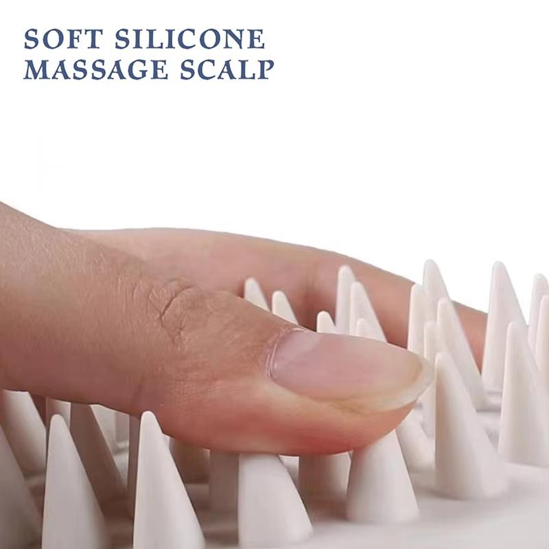 Shampoo Head Scalp Massage Brush Silicone Soft Skin Friendly Hair Washing Massager Comb SPA Massage Brush Beauty Hair Tool