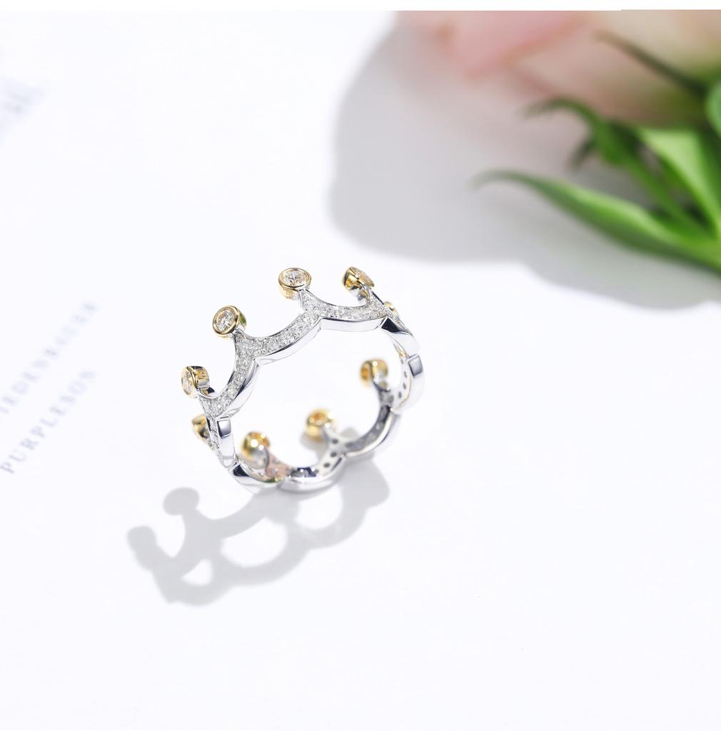 Jewelry Best Selling Gold Plated Crown Ring Women'S Seiko Accessories