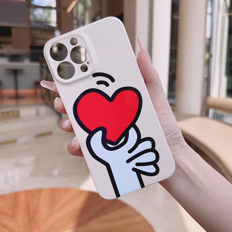 Simple All-inclusive Love for Apple Mobile Phone Protective Case for IPhone14promax for Apple Mobile Phone Case