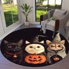 1pc Office Carpet Chair Mats Halloween Cats in Witch Costumes Perfect for Decorating Office Chairs, Living Rooms, Or Bedrooms