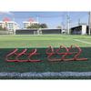 Bright Orange Agility Training Hurdles Durable PVC Non-Slip Feet for Soccer Football Field Speed Practice