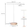 Efficient Iron Necklace Hanging Stand Space Saving Iron Necklace Hanger with Wood Base for Personal Jewelry Collection