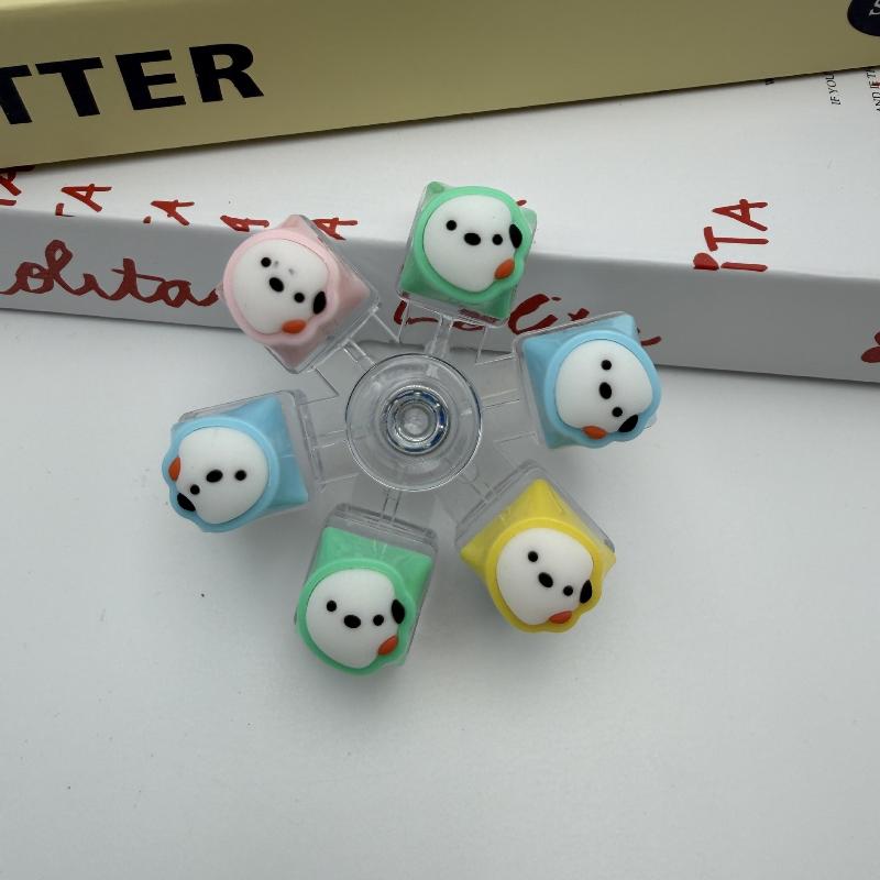 LED Lighted Puppy Keycap for Stress Relief Fidget Fun on Keyboards for Kids