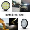 4.5 Inch 14LED 70W 6500K Round Offroad LED Work Light Fog Driving Lamp Spotlight
