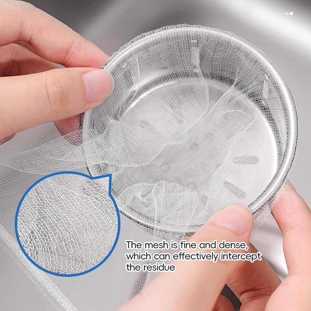 100/200/500PCS Disposable Sink Strainer Multi-Pack Sink Filter Mesh Universal Kitchen Drain Protector Mesh for Food Scraps Kitchen/Bathroom