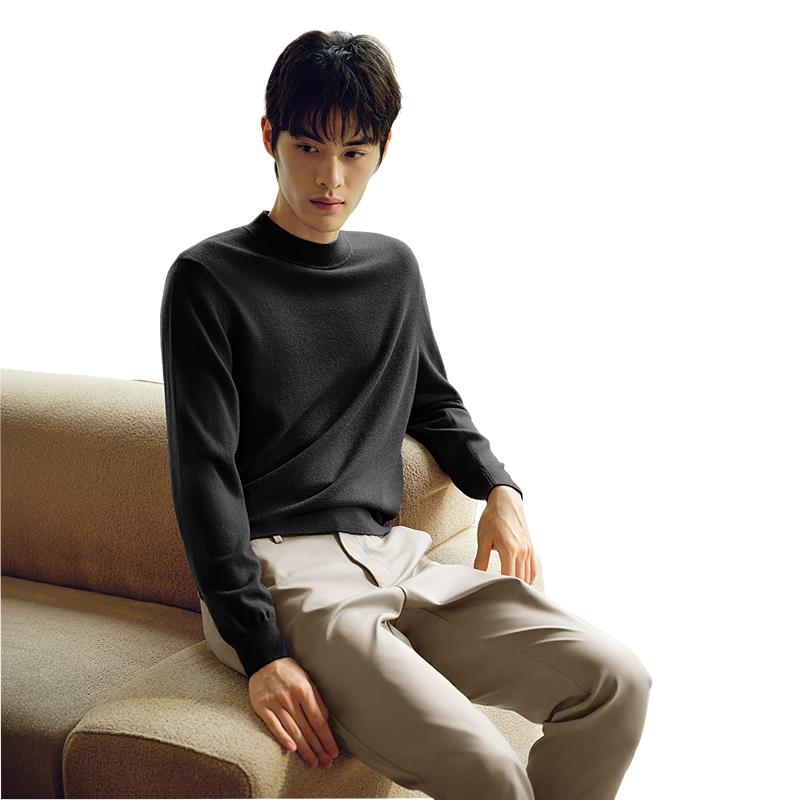 

Hodo Мужской пуловер из 100% мериносовой шерсти, машинная стирка 3XL