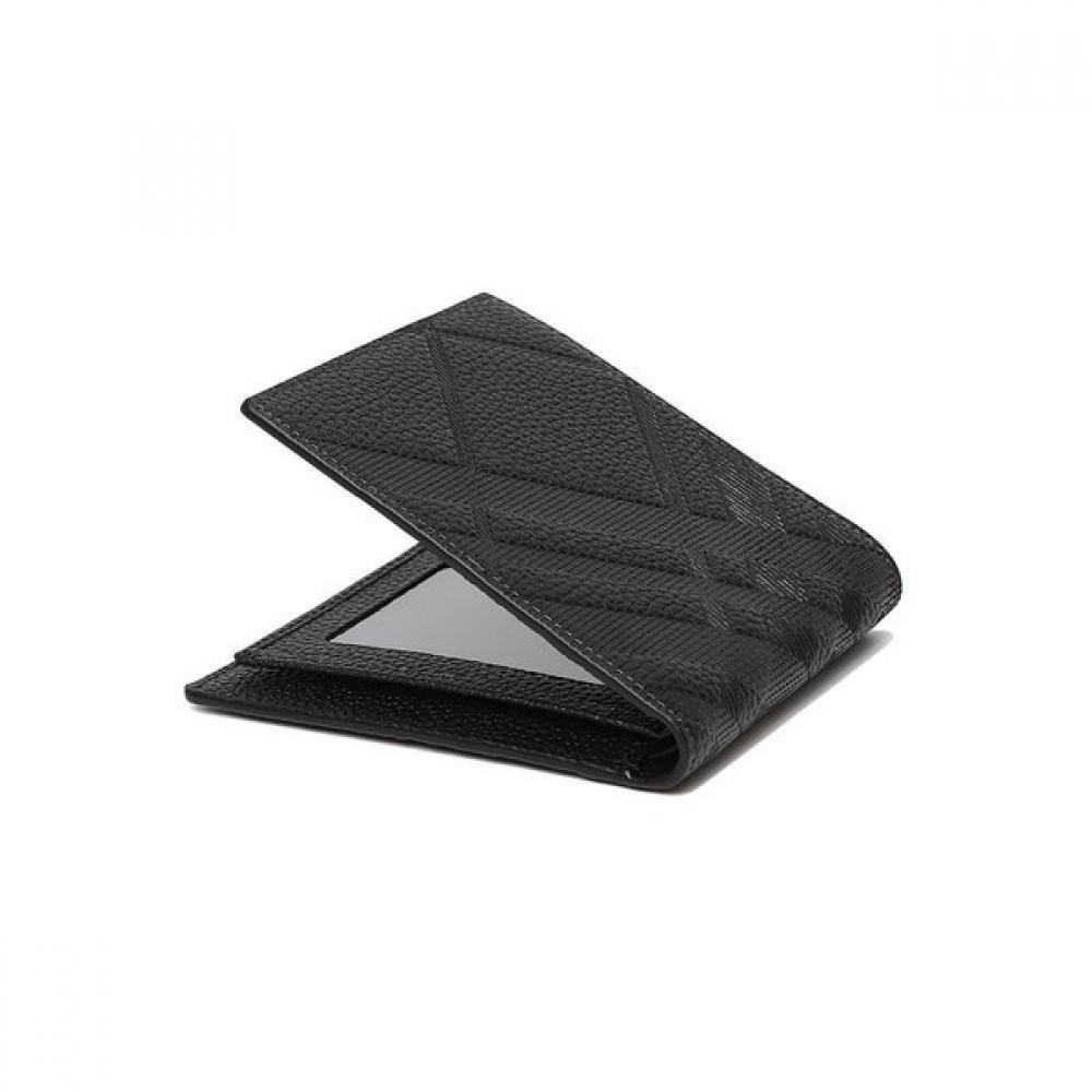 Benovero Men S emboSSed Diagonal Check Wallet Bmf1acp2251k1