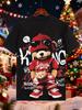 Men's Bear Graffiti Streetwear T-Shirt - Urban Crew Neck Short Sleeve Tee with Bear Print, Machine Washable Casual Shirt Suitable for Daily Wear &