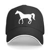 Adjustable Lightweight Baseball Cap with Elegant White Horse Ideal for Outdoor Activities Campi Sandwich Baseball Cap