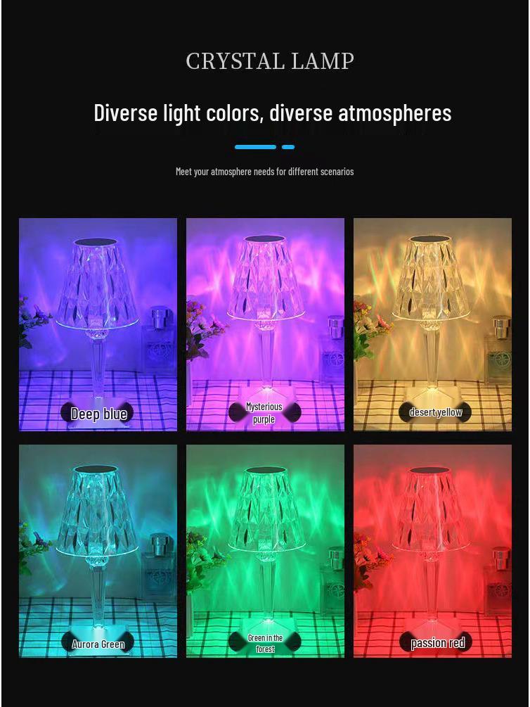 Luxury Touch LED Teardrop Table Lamp - Rechargeable Bedroom Night Light