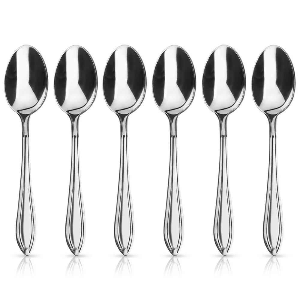3x Steel Spoons for Tea, Coffee, Desserts, Small Spoons, Spoon Set
