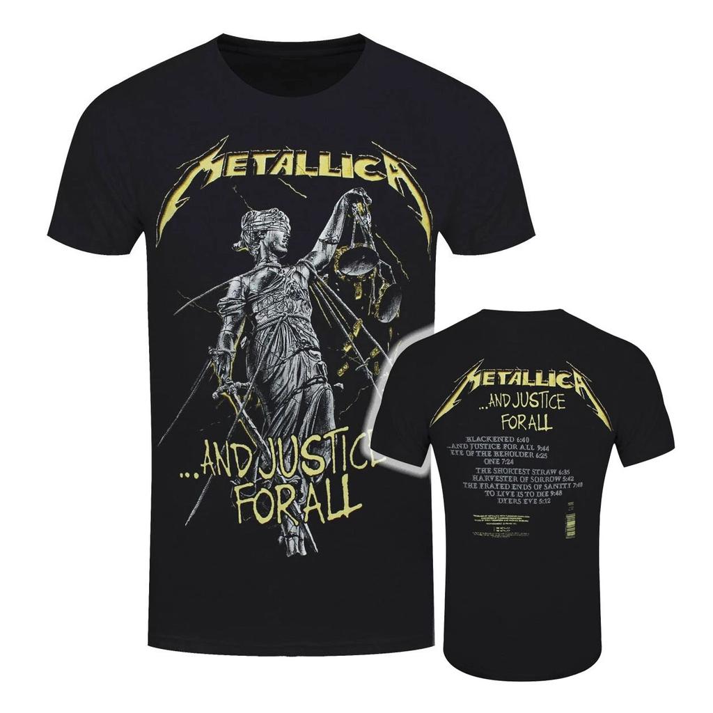 New Metallica Rock Metal Band Retro Skeleton Reaper 3D Neutral Tshirt Street Wear Short Sleeve Round Neck Shirt Mens Wear