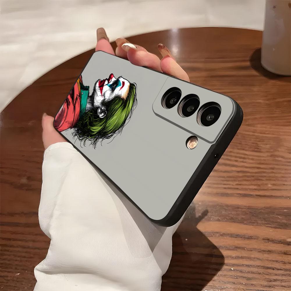 Happy F-Face J-Jokers Phone Case For Samsung S26 S25 S24 FE S23 S22 S21 Plus S20 Ultra Note20Ultra Black Soft Shell