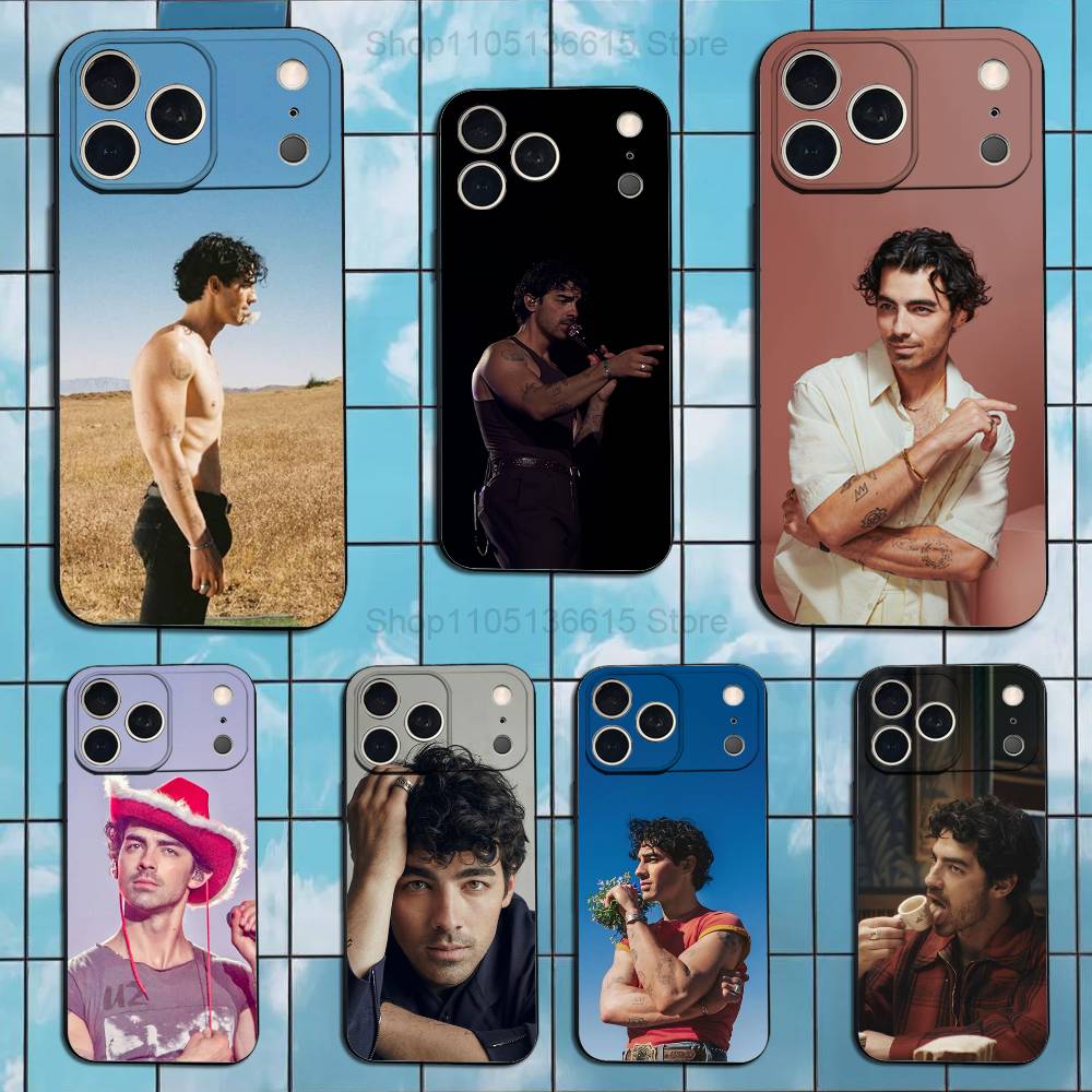 Hot J-Joe Jonas Singer Phone Case For iPhone 17,16,15,14,13,12,11 Plus,Pro Max,XS,X,XR,SE,Mini,8,7,Soft Silicone Black Cover