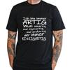 T Shirt with Saying Ich Bin Immer Artig Fun Funny Sayings Motto Statement Motif Black White Crew Neck S 3XL Vintage Washed