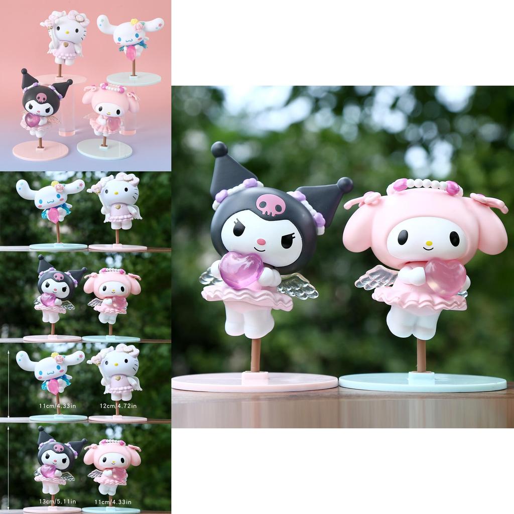 Kuromi Melody Hello Kitty Anime Toy Pvc Cute Collectible Figurine For Kids And Collectors