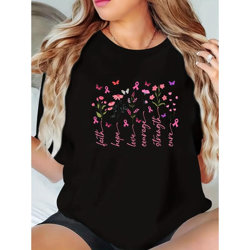 

Christian T-Shirt with Vertical Cross Design - Faith Hope Love Church Apparel Suitable for Christmas, Easter, Discipleship Gifts, S чёрный