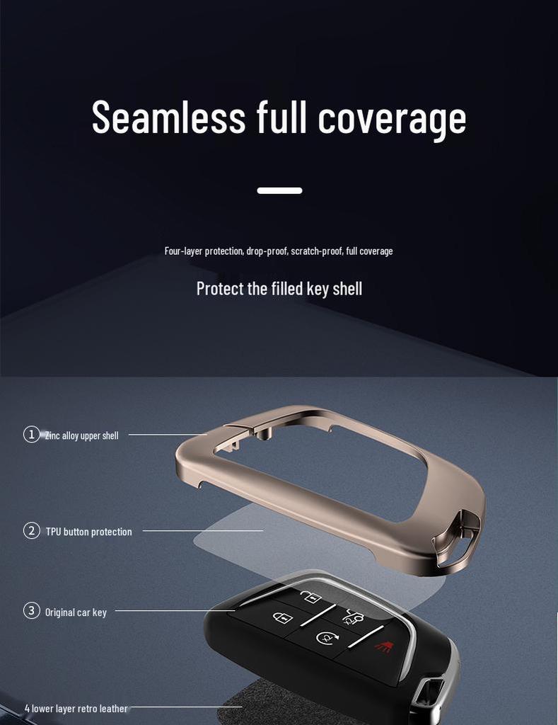 Cadillac Key Case: Compatible with XT5, XT4, XT6, CT5, CT6, CT4, XTS, and ATSL Models