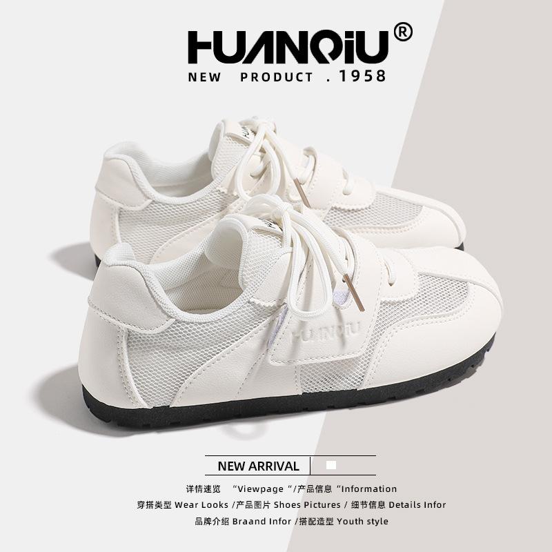 Global mesh versatile little white shoes women's KMXFX8093 summer new breathable niche student moral training shoes women