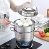 Hanle 32cm 3-Tier Stainless Steel Steamer Pot