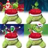 Cozy Plush Green Monster Grinch Pillow Christmas Holiday Decorative Cushion For Home Use