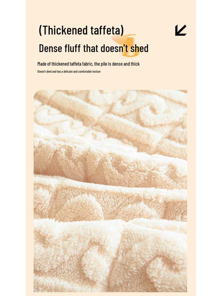 Winter Verdickte Taft Samt Matratzenauflage - Weiche Milch Samt Bettwäsche für Wohnheim, Einzel- oder Doppelbett