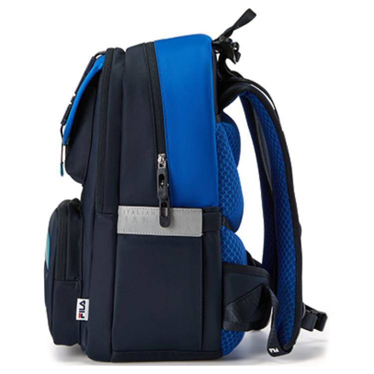 FILA Fashion Casual Versatile Backpack Kids Backpacks Knight-Blue K18B431121F-RB