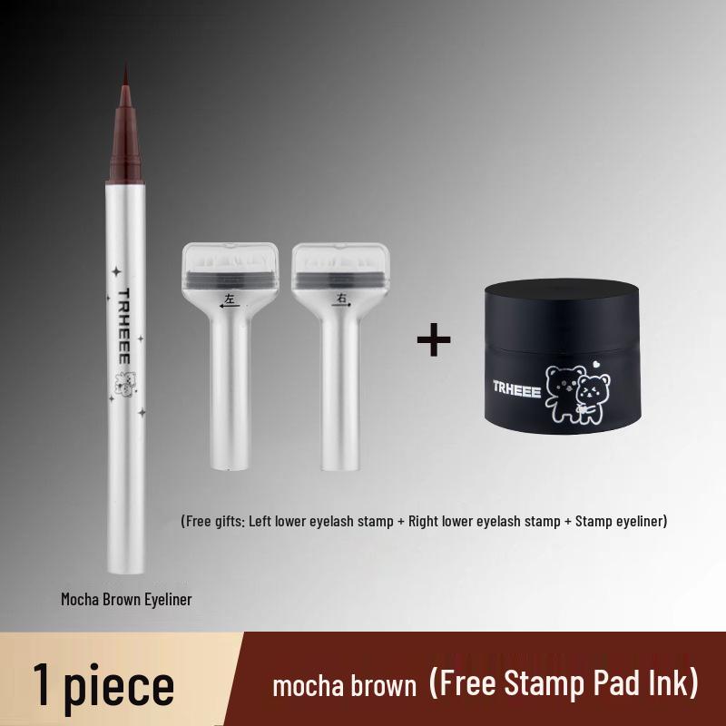 Double-Ended Lash Stamp & Eyeliner Pen - Waterproof & Smudge-Proof for Natural Look