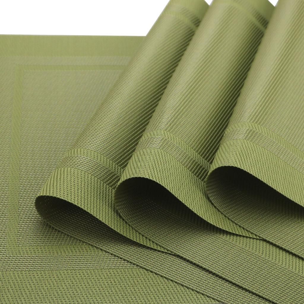 Tovaglietta 6 pezzi tovagliette da pranzo in PVC da cucina per la tavola, tappetino da pranzo sottobicchiere a prova di acqua, centrini individuali, tappetini per tazze