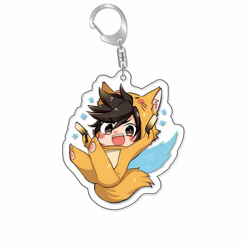 Overwatch Keychain Standee: Genji, Reaper, Mercy, D.Va, Hanzo Skins 5.5 cm