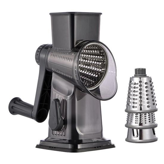 Handheld Roller Vegetable Slicer Adjustable Julienne Shredder for Home Kitchen Stainless Steel Blade Quick Vegetable Prep Tool with Protective Guard