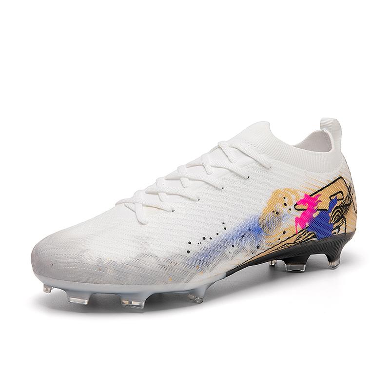Neue Herren Fußballschuhe Rutschfeste Trainingsschuhe Fußballschuhe Spiel Ultraleichte Fußballschuhe FG Lange Stollen Outdoor Dropshipping