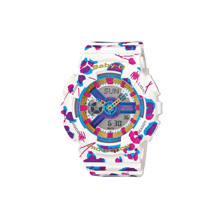 CASIO Women s BABY-G Watch BA-110FL-7A BA-110FL-7A White/Purple Case