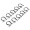 10pcs Bow Shackle Stainless Steel High Hardness D Ring Anchor for Camping Hiking Outdoor Sports(M4 60kg Load )